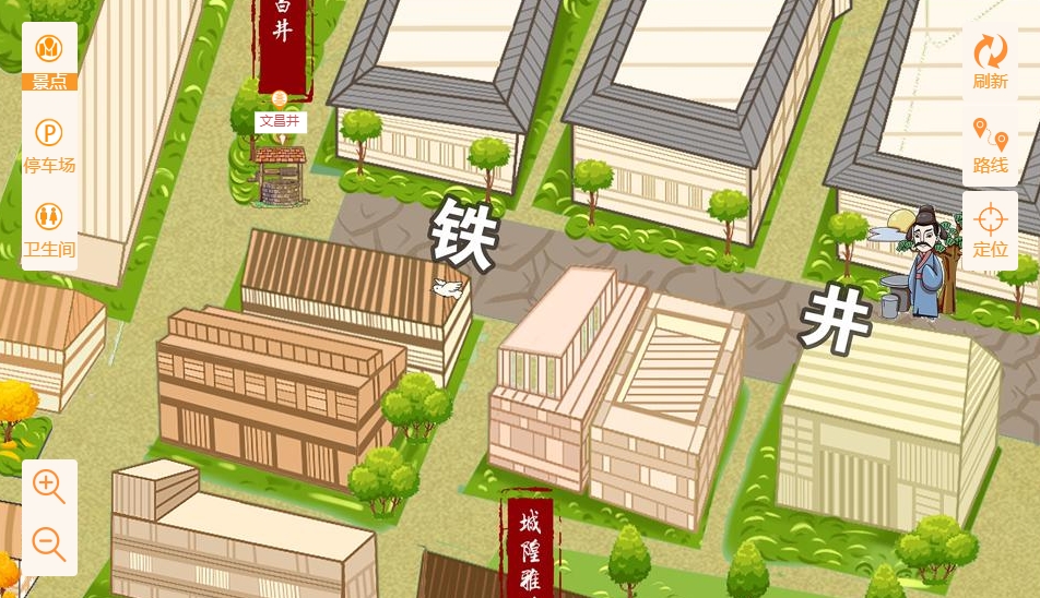 天坛街道智慧景区：手绘地图与语音导览的完美融合